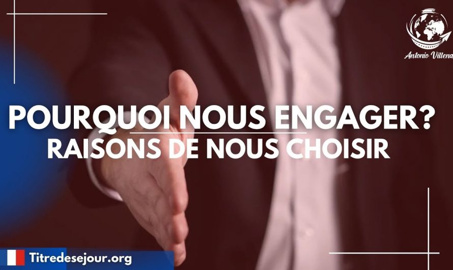 Pourquoi nous engager? Raisons de nous choisir