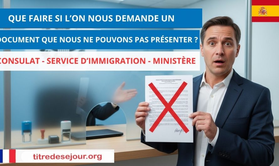 📄 Que faire si l’on nous demande un document que nous ne pouvons pas présenter ? 🤔 | Consulat ✈️ Service d’immigration 🏛️ Ministère