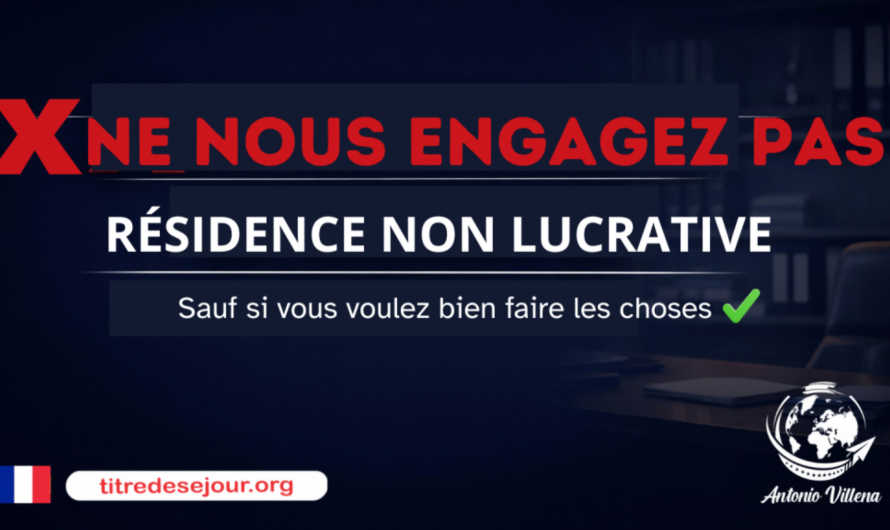 👉 NE NOUS ENGAGEZ PAS ❌ RÉSIDENCE NON LUCRATIVE Sauf si vous voulez bien faire les choses