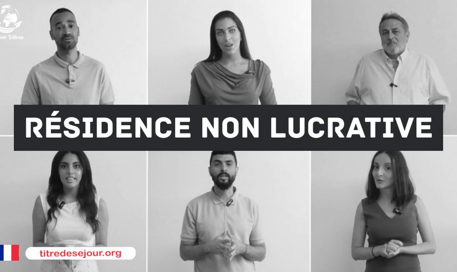 👉 NE NOUS ENGAGEZ PAS ❌ RÉSIDENCE NON LUCRATIVE Sauf si vous voulez bien faire les choses