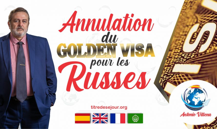 Les citoyens russes ne pourront plus demander le Golden visa en Espagne.